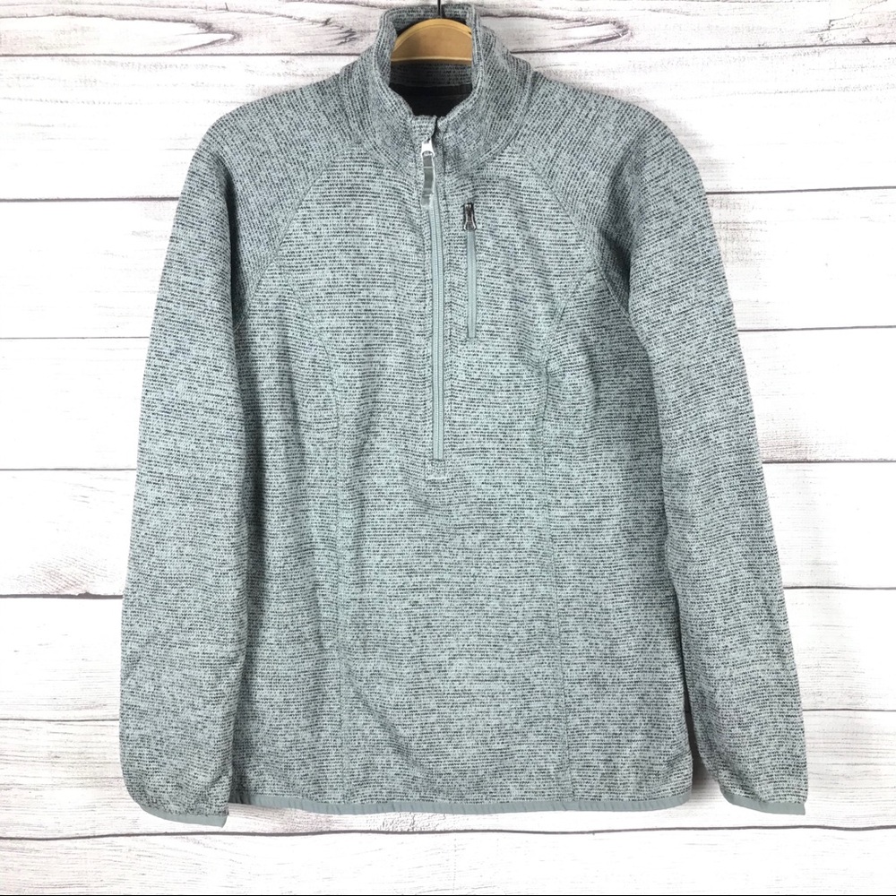 Lucy Mock Neck Quarter Zip Neck Long Sleeve Jacket